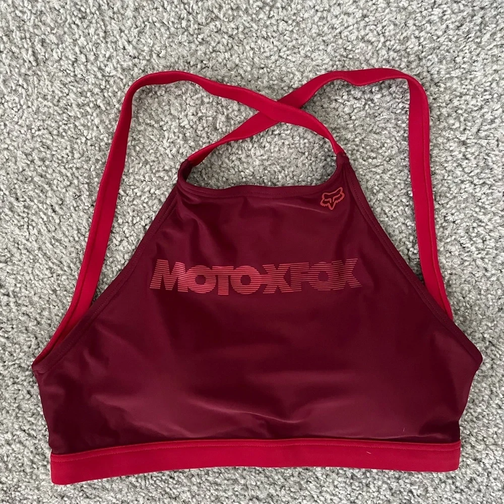 Red Motoxfox Bikini Top